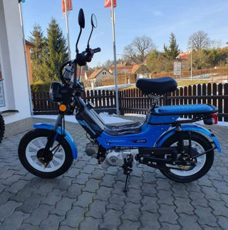 Modrý Moped mpKorado Supermaxi 50 EFI